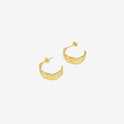 Brinco Delfos Argola Banhado em Ouro 18K
