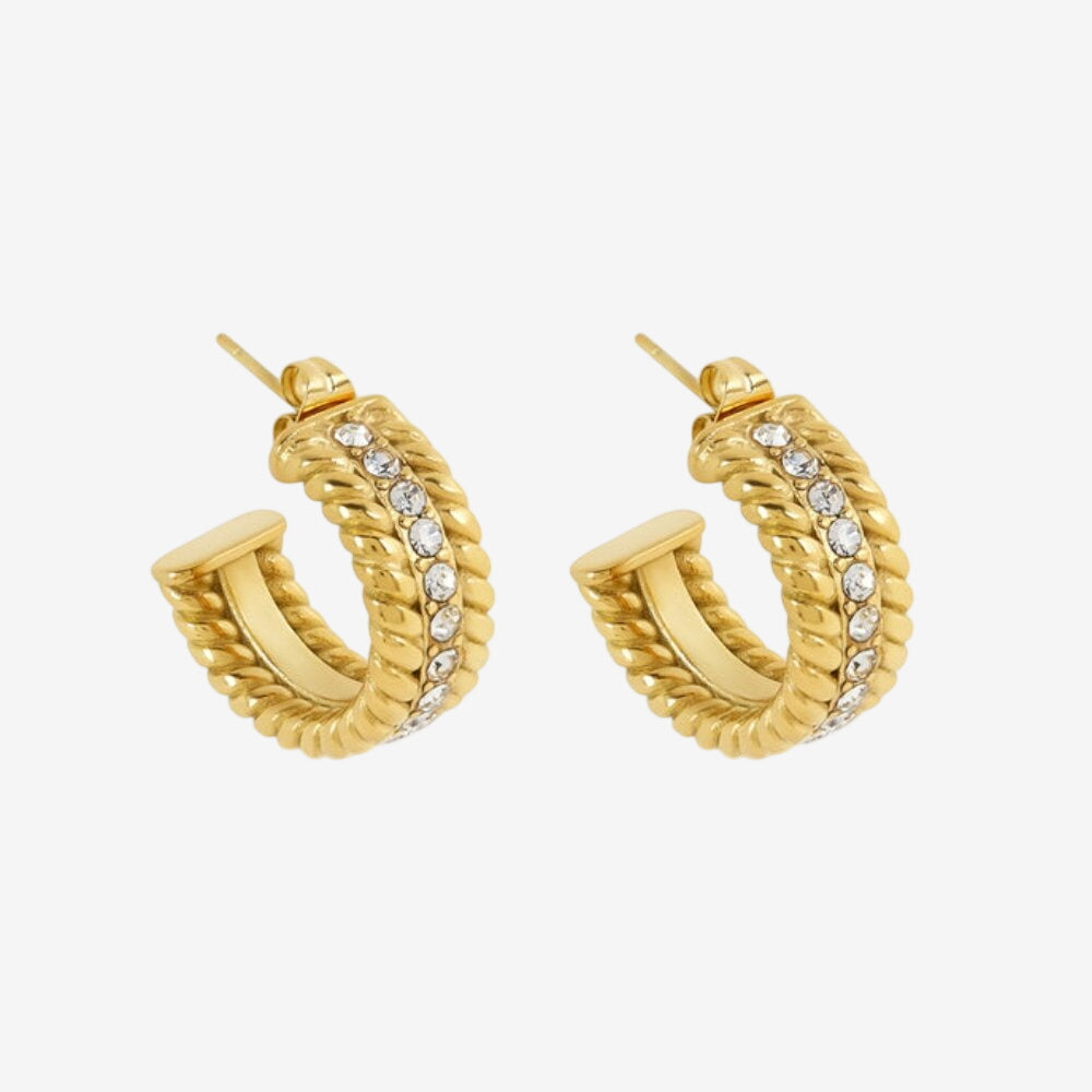 Brinco Fiest Argola Banhado em Ouro 18K
