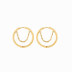 Brinco de Argola Pipa Banhado em Ouro 18K