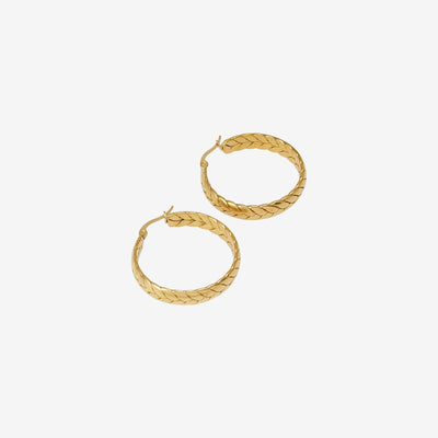 Brinco Pompeia Argola Banhado em Ouro 18K