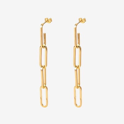 Brinco Atenas Elos Corrente Banhado em Ouro 18K