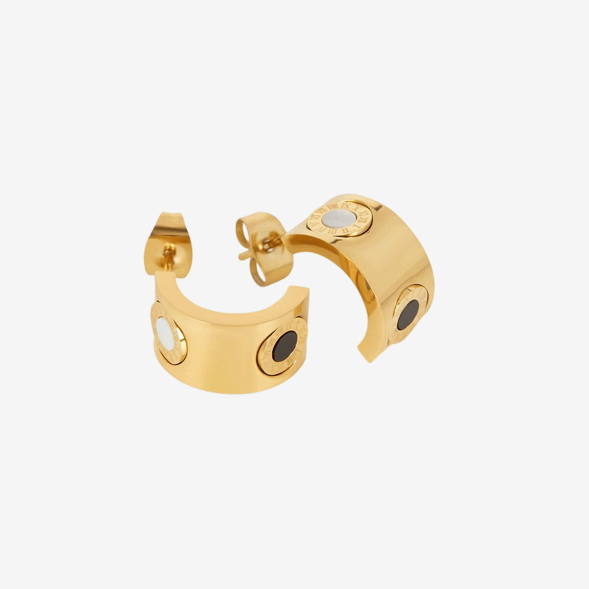 Brinco Coliseu Girátorio Banhado em Ouro 18K