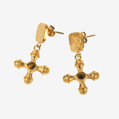 Brinco Tigre Banhado em Ouro 18K