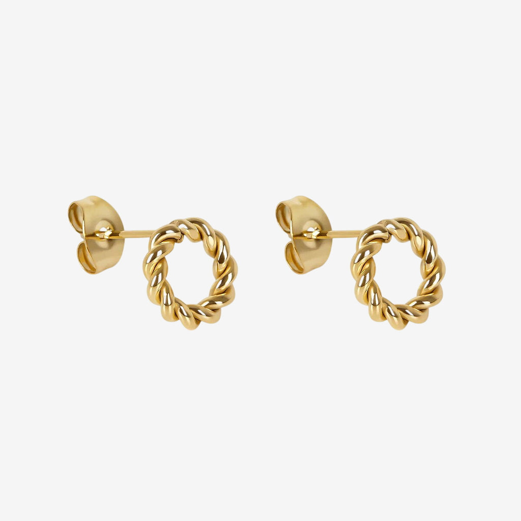 Brinco Twist Banhado em Ouro 18K
