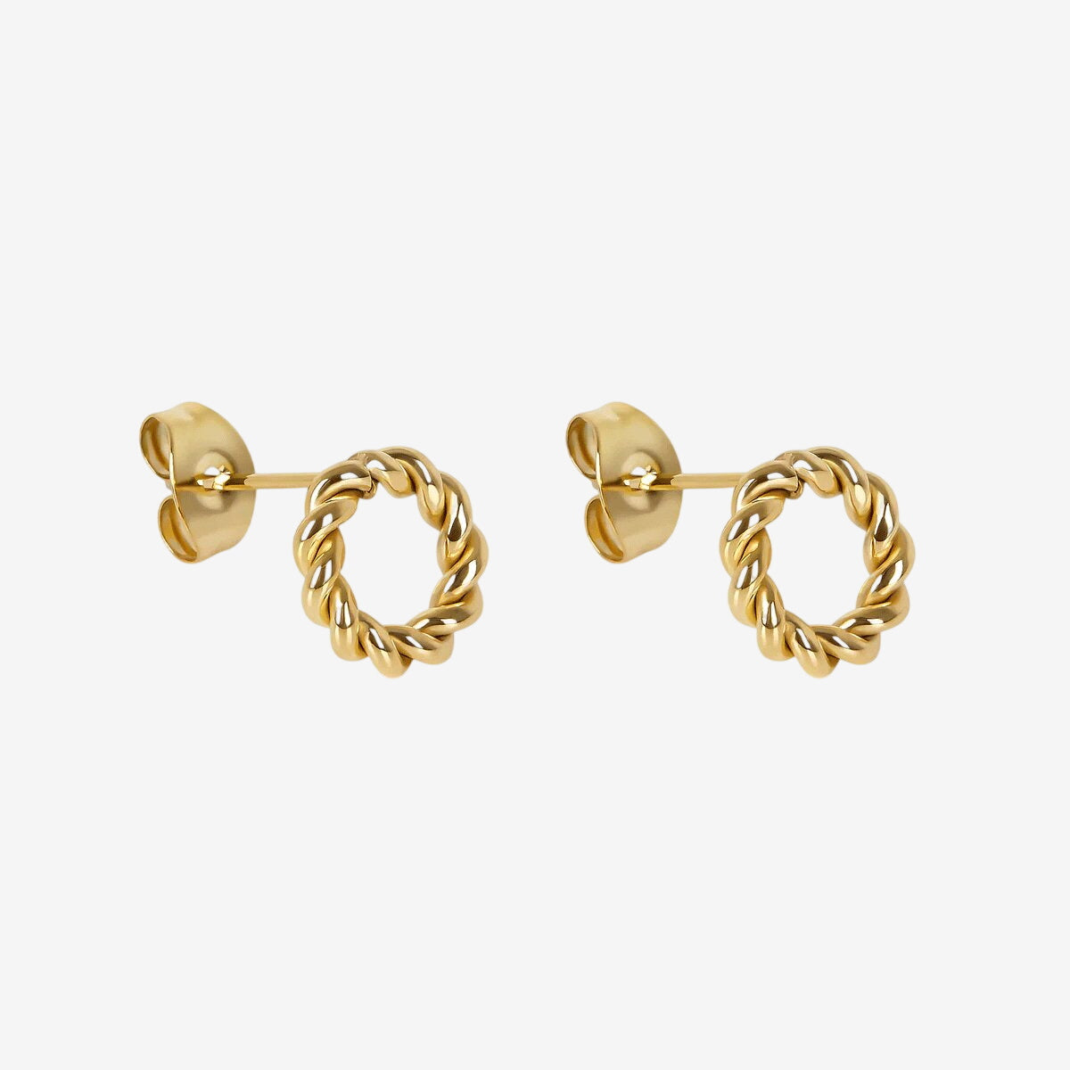 Brinco Twist Banhado em Ouro 18K