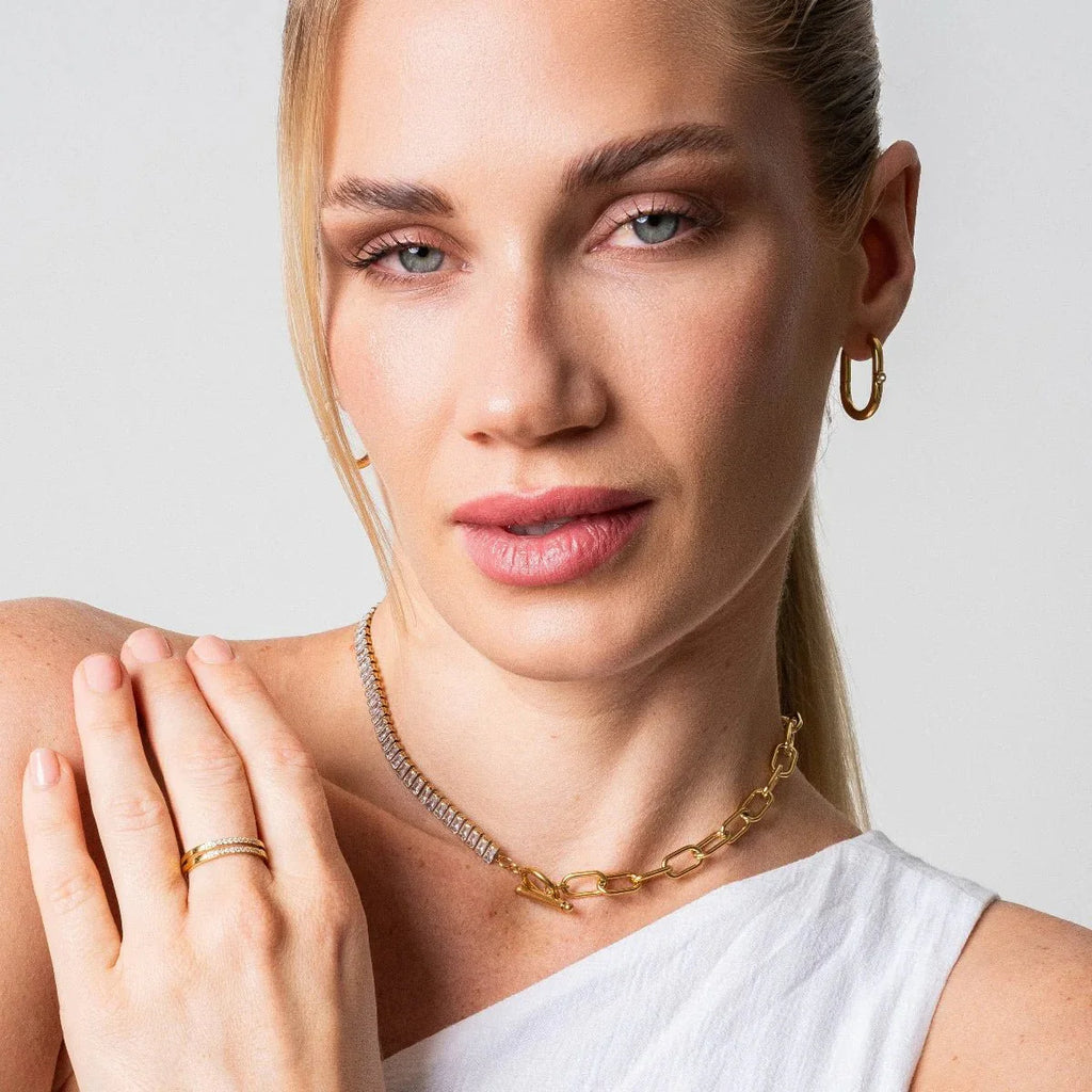 Brincos de Argola Shine Banhado em Ouro 18k