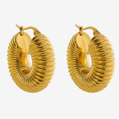 Brincos Zagora Argola Bold Banhado em Ouro 18K
