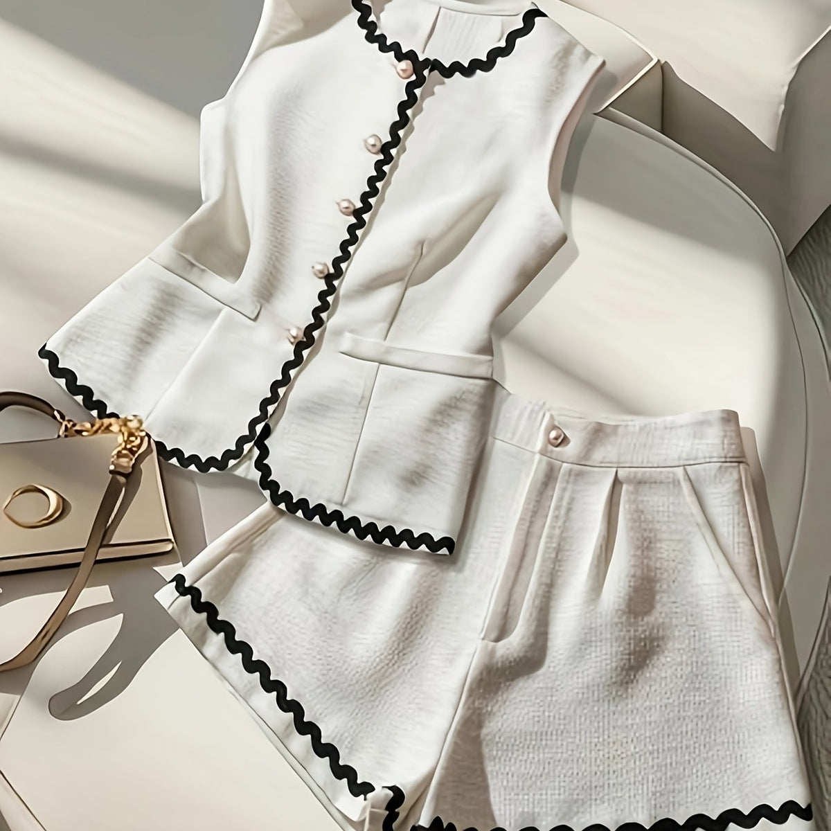 Aurelia Noir – Conjunto Elegante Sem Mangas