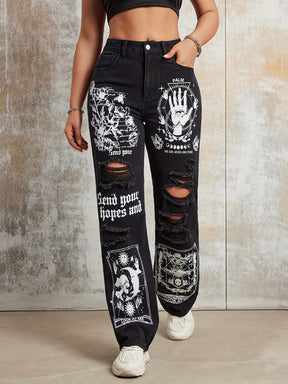 Calça Jeans Riptoon™ Arte Cartoon