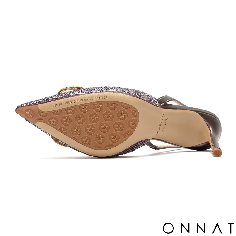 2025 spring and summer new high heels luxury brand ladies shoes sexy girls party sandals