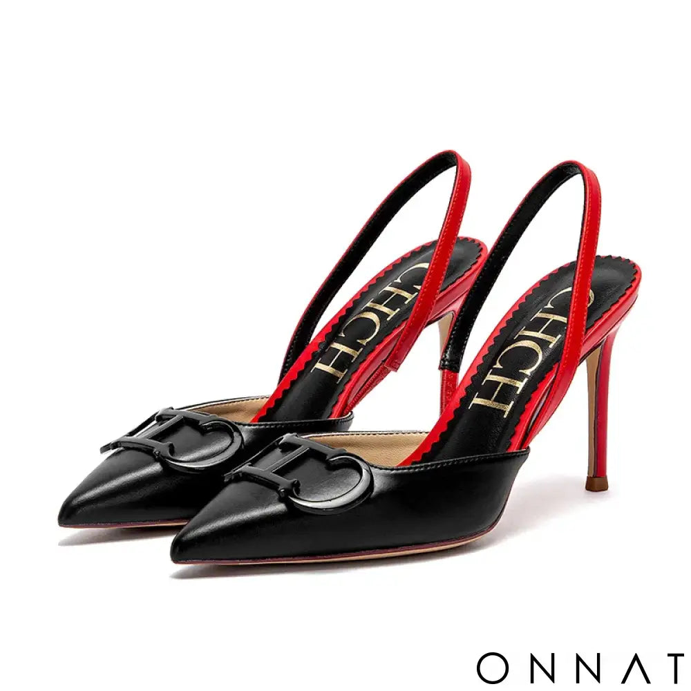 2025 spring and summer new high heels luxury brand ladies shoes sexy girls party sandals black / 38