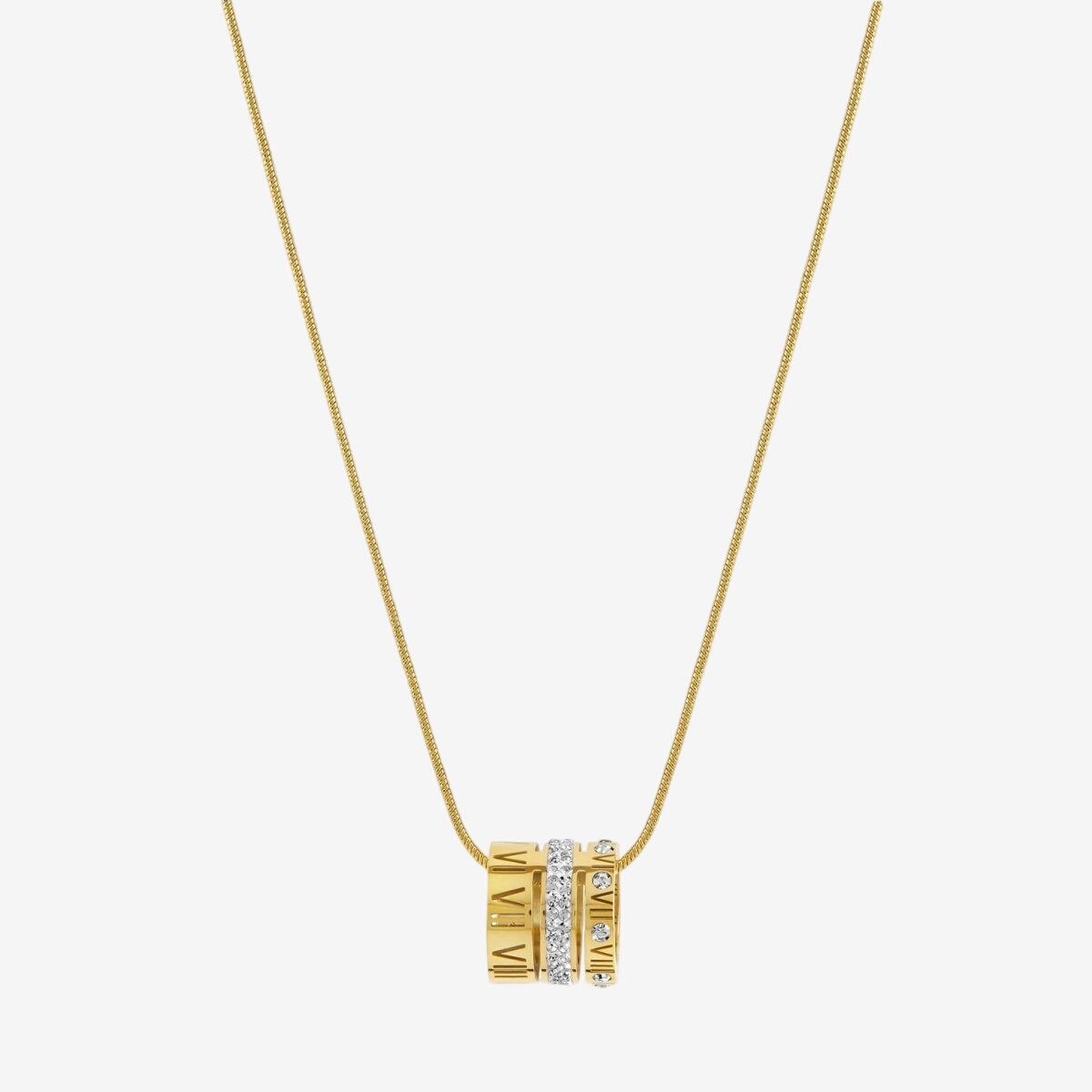 Colar Fórum Romano Banhado em Ouro 18k