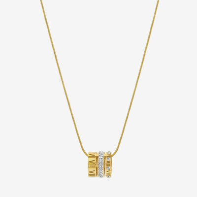 Colar Fórum Romano Banhado em Ouro 18k
