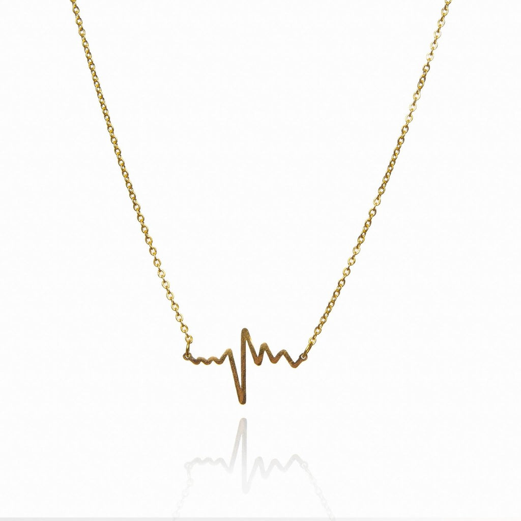 Colar Vitória Batimentos Life Pingente Banhado em Ouro 18K