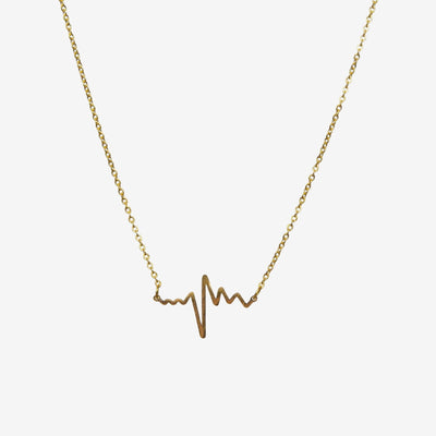 Colar Vitória Batimentos Life Pingente Banhado em Ouro 18K