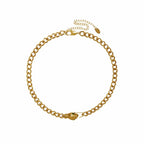 Colar Medusa Choker Banhado em Ouro 18K