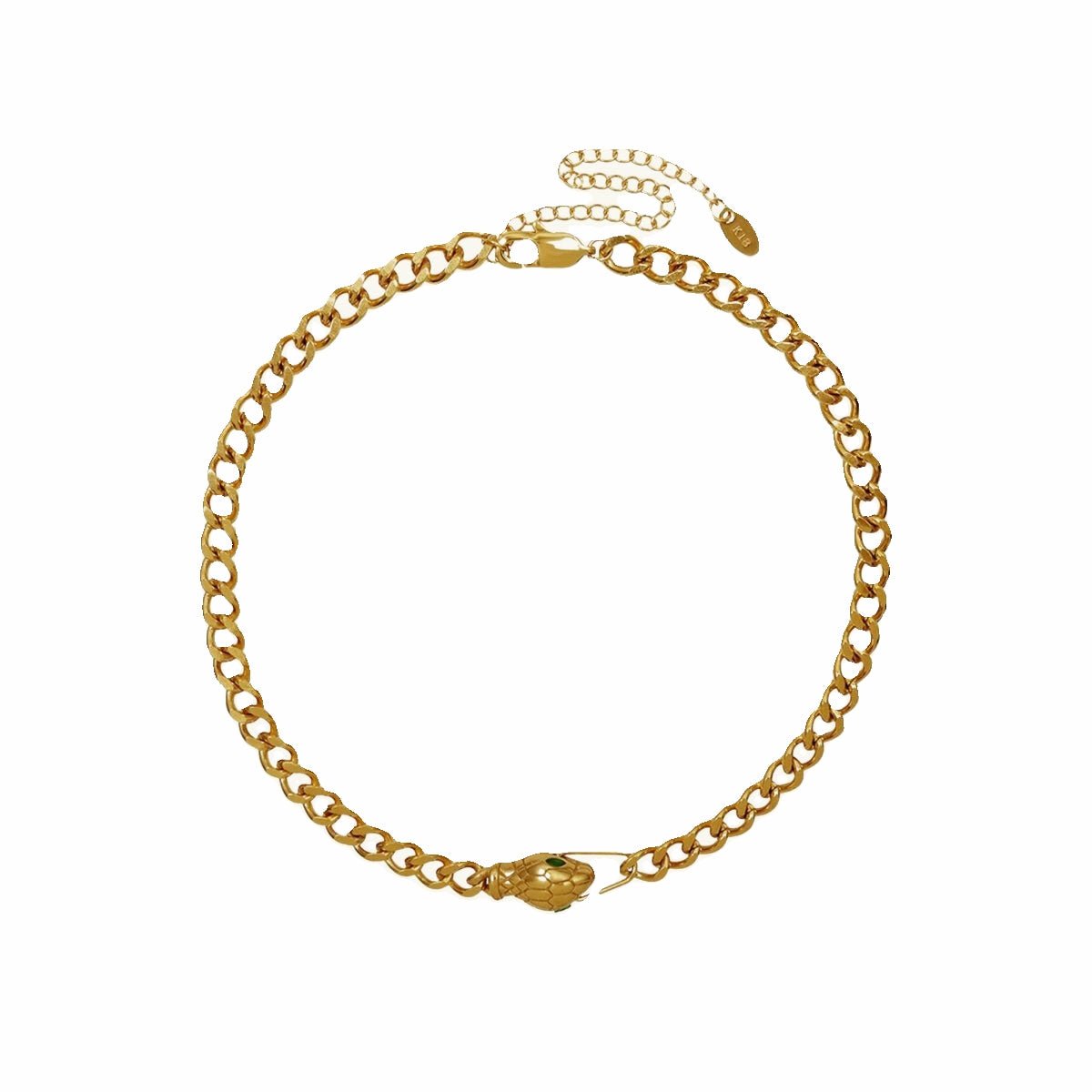 Colar Medusa Choker Banhado em Ouro 18K