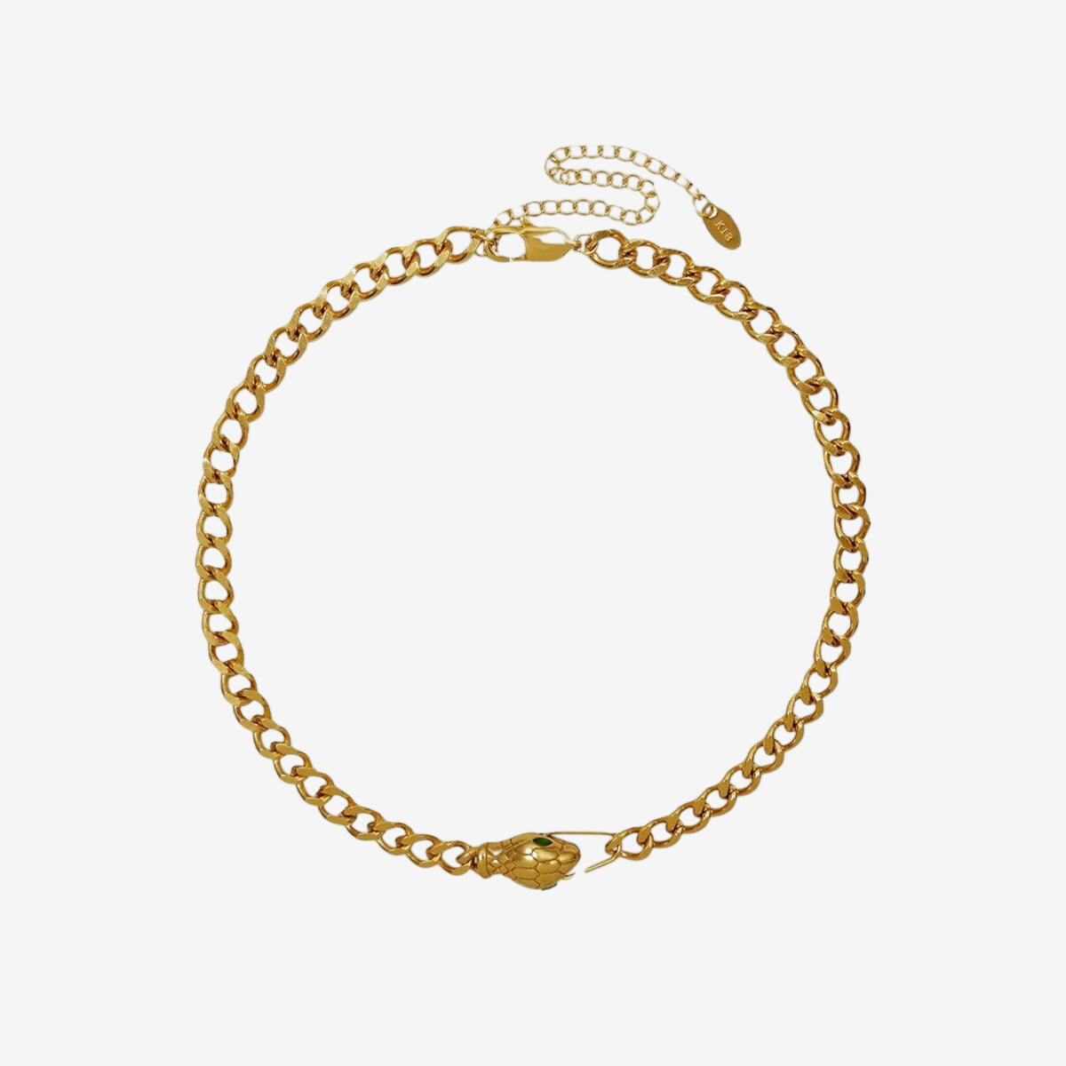 Colar Medusa Choker Banhado em Ouro 18K