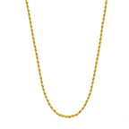 Colar Salvador Cordão Baiano Fino 2mm Banhado em Ouro 18k