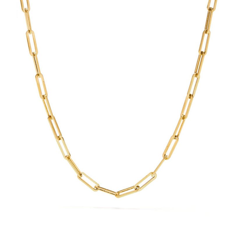 Colar Selena Elos Corrente Banhado em Ouro 18K