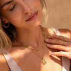 Colar Selena Elos Corrente Banhado em Ouro 18K