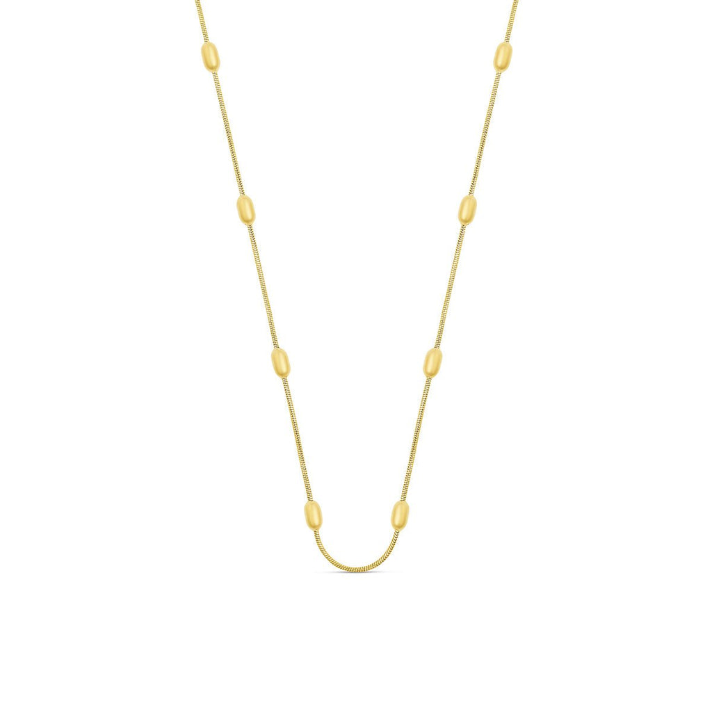 Colar Saturno Esfera Banhado em Ouro 18K
