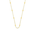 Colar Saturno Esfera Banhado em Ouro 18K
