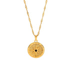 Colar Compass Rosa dos Ventos Banhado em Ouro 18k