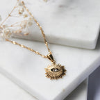 Colar Olímpia Eye Banhado em Ouro 18K