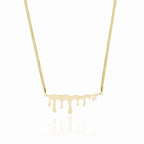 Colar Provença Favo de Mel Minimalista Banhado em Ouro 18K
