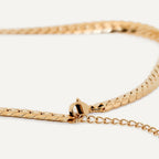 Colar Ravena Gargantilha Coração Minimalista Banhado em Ouro 18K