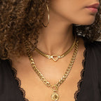 Colar Ravena Gargantilha Coração Minimalista Banhado em Ouro 18K