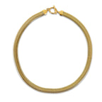 Colar Gaia Gargantilha Malha Banhado em Ouro 18k