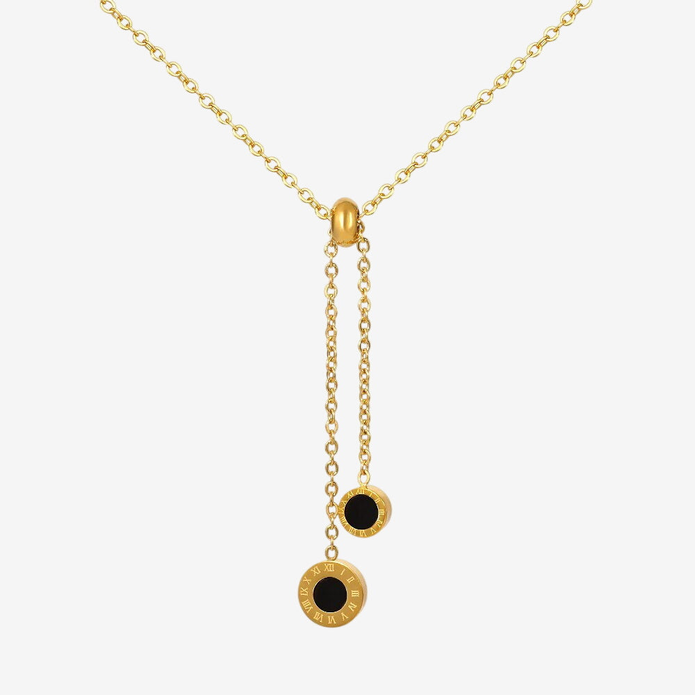 Colar Atena Gravatinha Banhado em Ouro 18k