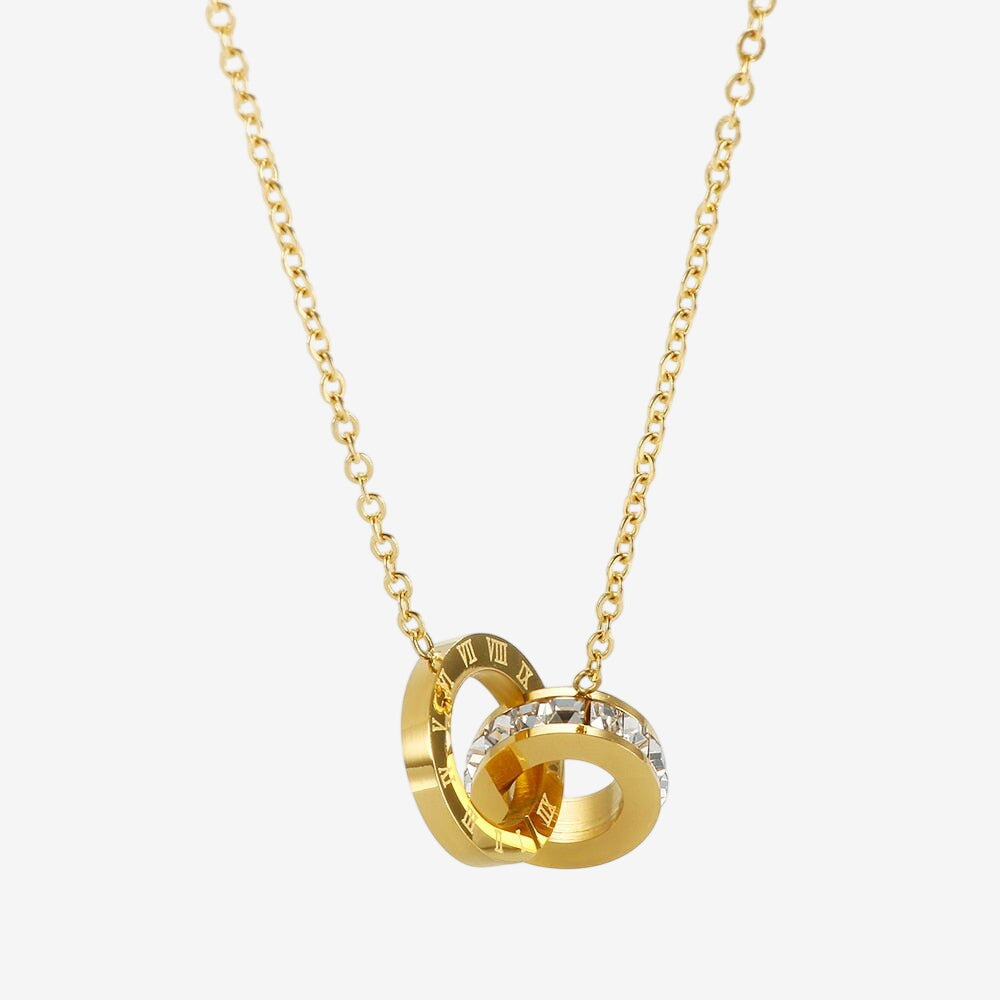 Colar Sultana Pedra Zircônia Banhado em Ouro 18K
