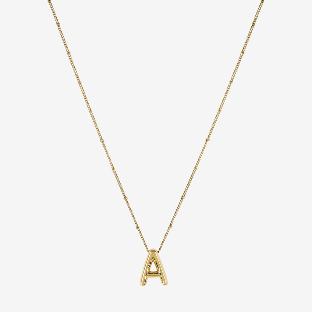 Colar Monograma Bold Banhado em Ouro 18K