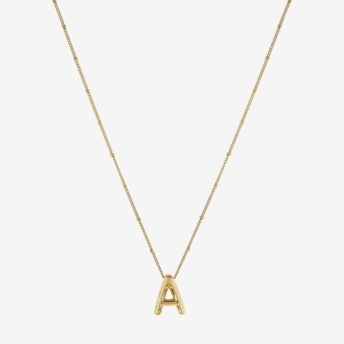 Colar Monograma Bold Banhado em Ouro 18K