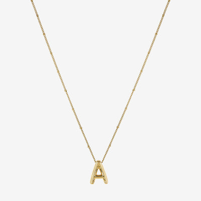 Colar Monograma Bold Banhado em Ouro 18K
