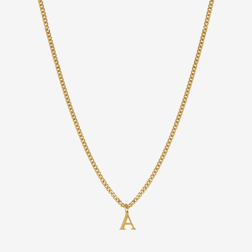 Colar Monograma Chain Banhado em Ouro 18K