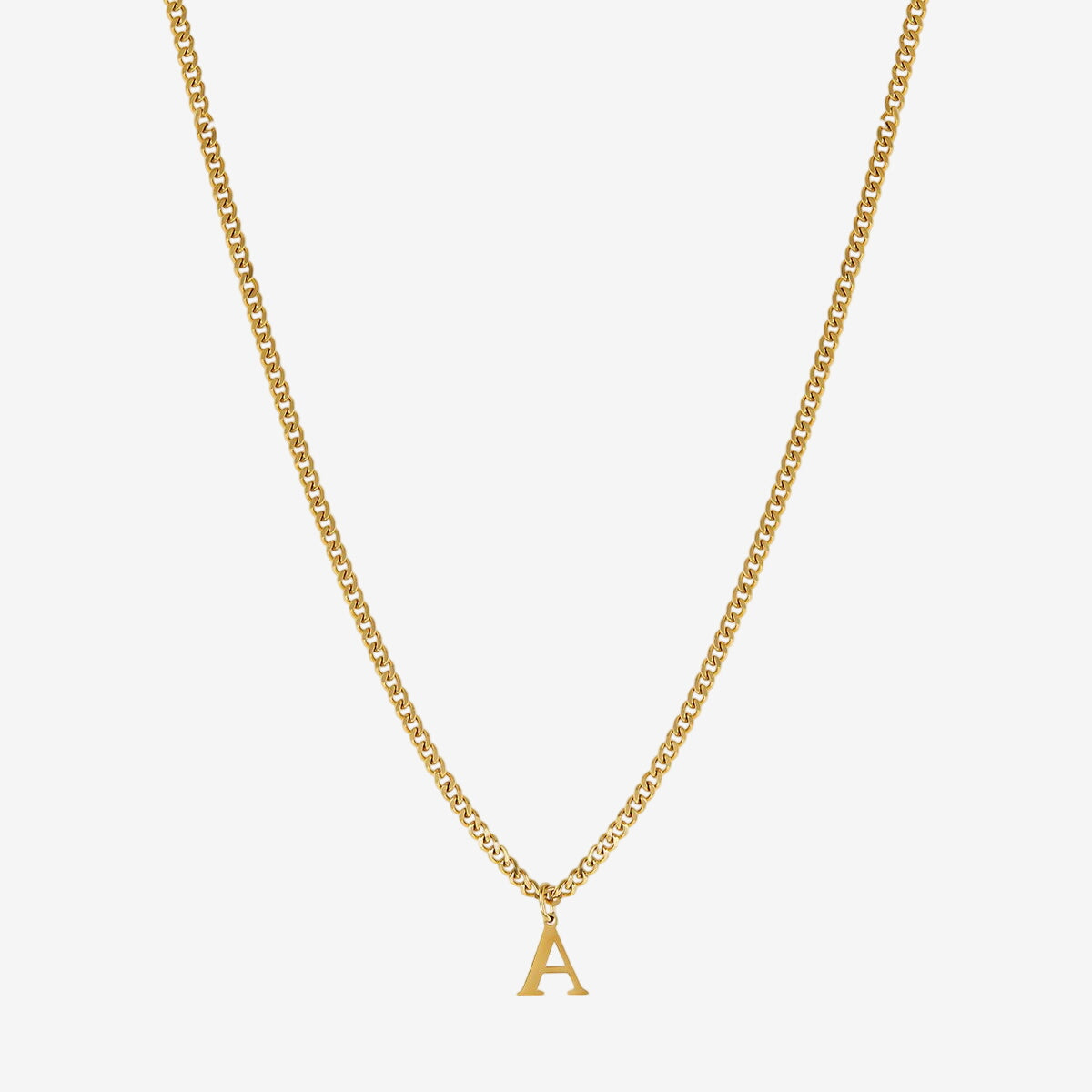 Colar Monograma Chain Banhado em Ouro 18K