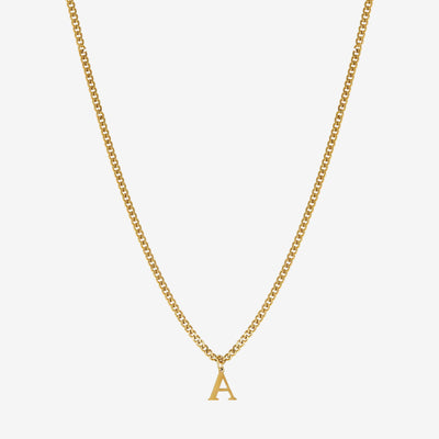 Colar Monograma Chain Banhado em Ouro 18K