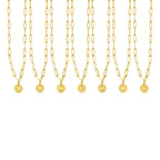 Colar Letra Inicial Clip Chain Banhado em Ouro 18K