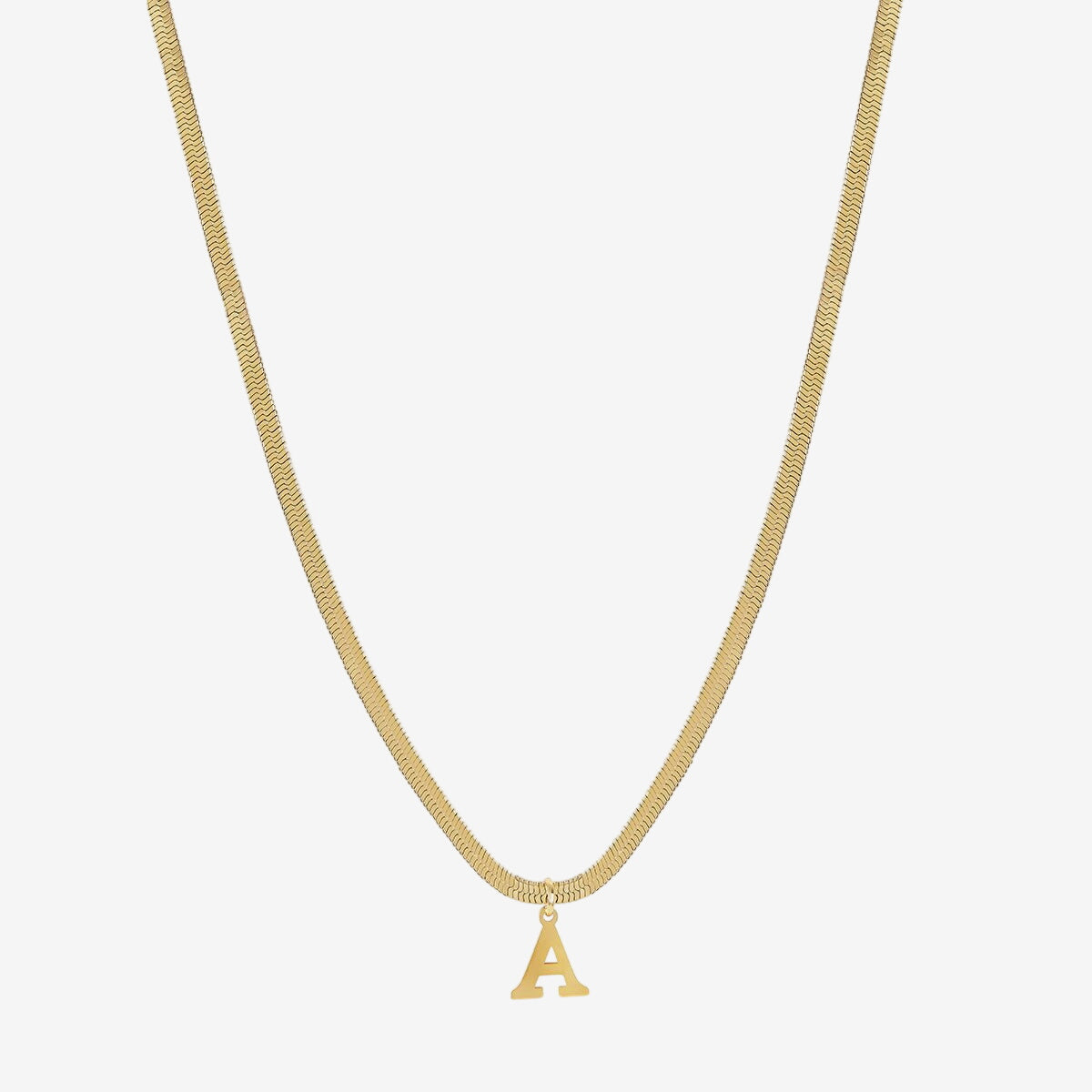 Colar Monograma Malha Banhado em Ouro 18K