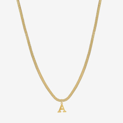 Colar Monograma Malha Banhado em Ouro 18K