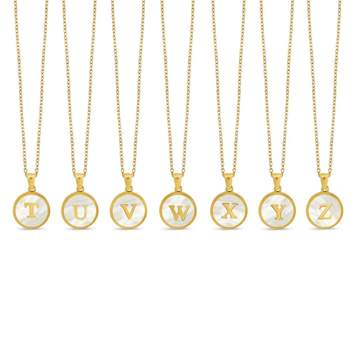 Colar Letra Inicial Marble Banhado em Ouro 18K