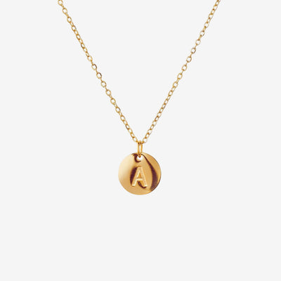 Colar Monograma Minimalista Banhado em Ouro 18k