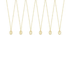 Colar Letra Inicial Prism Banhado em Ouro 18K