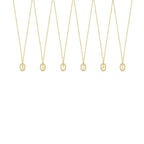 Colar Letra Inicial Prism Banhado em Ouro 18K