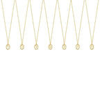 Colar Letra Inicial Prism Banhado em Ouro 18K