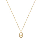 Colar Letra Inicial Prism Banhado em Ouro 18K